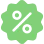 Discount percentage icon